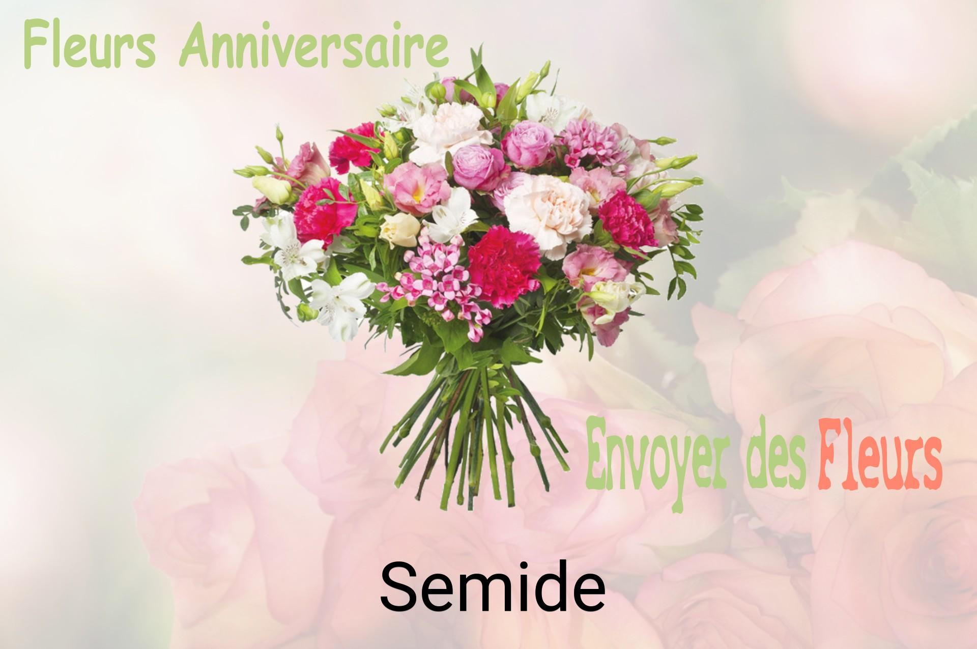 Bouquet de fleurs d’anniversaire livré à Semide